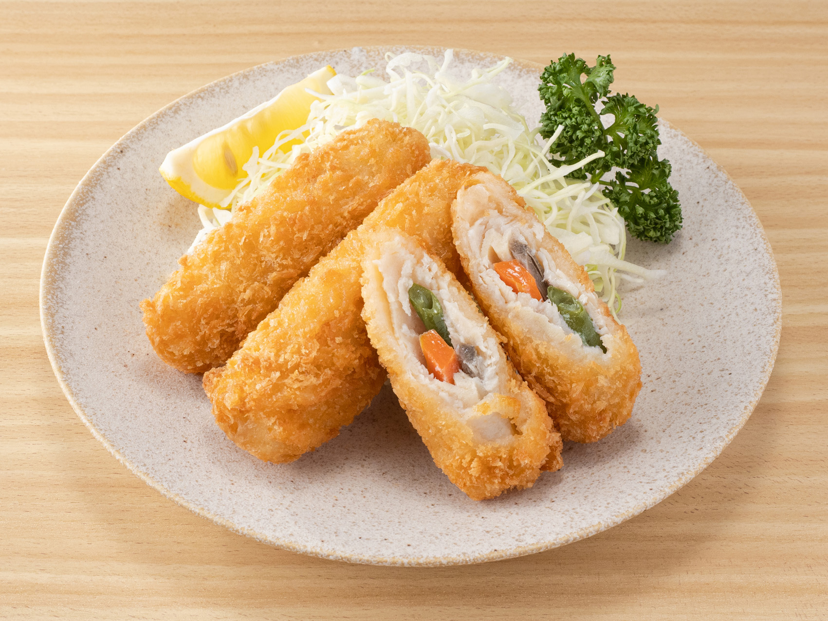 野菜チキンロールかつ