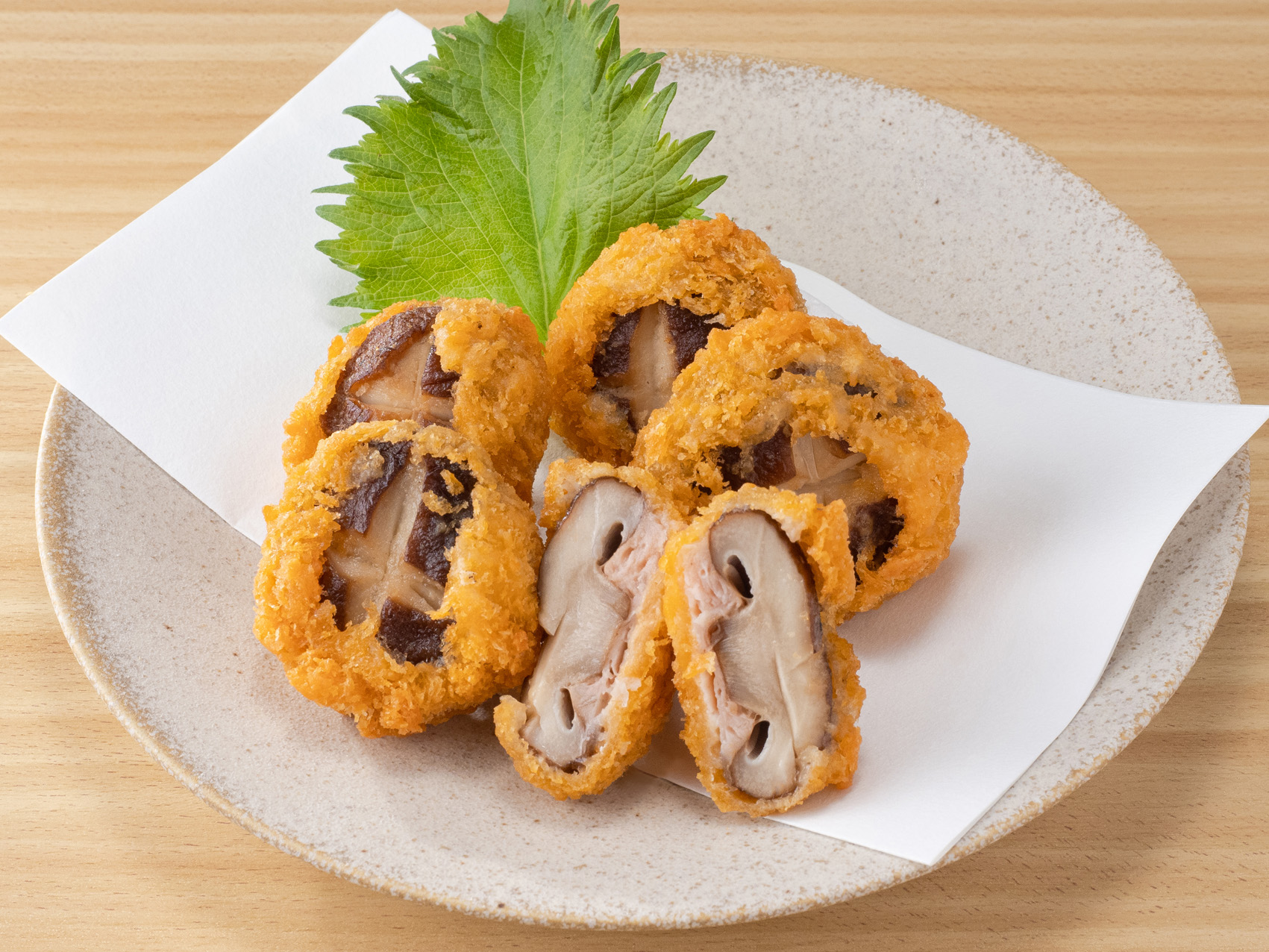 椎茸エビ詰めフライ